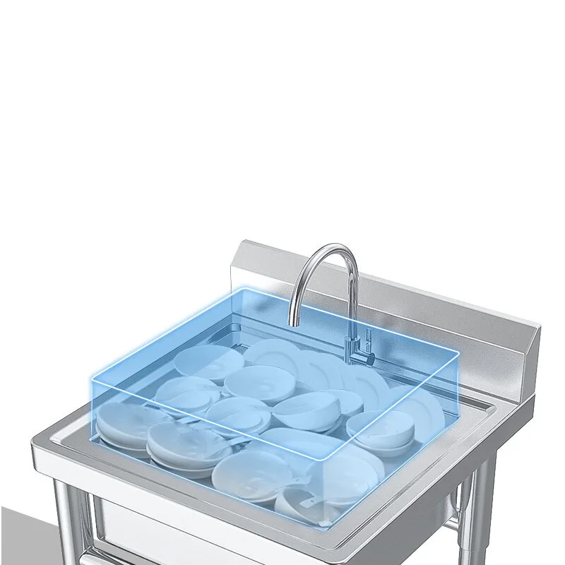 Commercial Kitchen Sink - Keukenkraan—Commerciële cafetaria- en restaurantkraan met dubbele