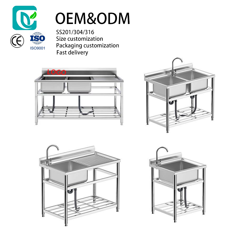 Commercial Kitchen Sink - Topverkochte RVS commerciële spoelbak, op maat