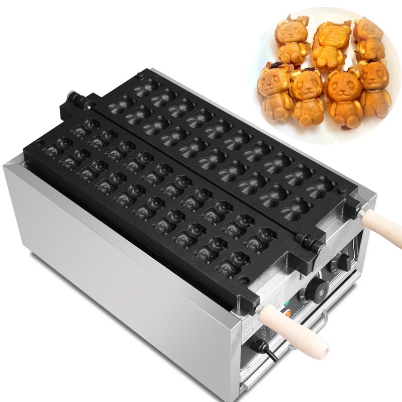 Donut Making Machine - Commerciële 20-delige beren-vormige Taiyaki machine wafelmaker