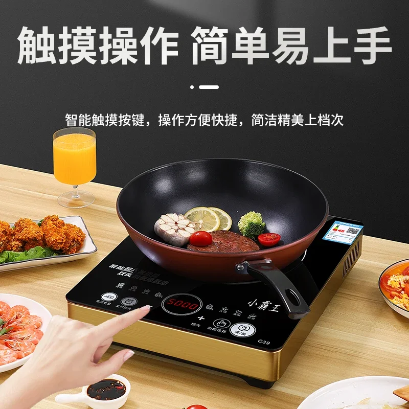 Induction Cooker Commercial - Inductiekookplaat: Krachtige huishoudelijke/commerciële waterdichte touch-control multifunctionele