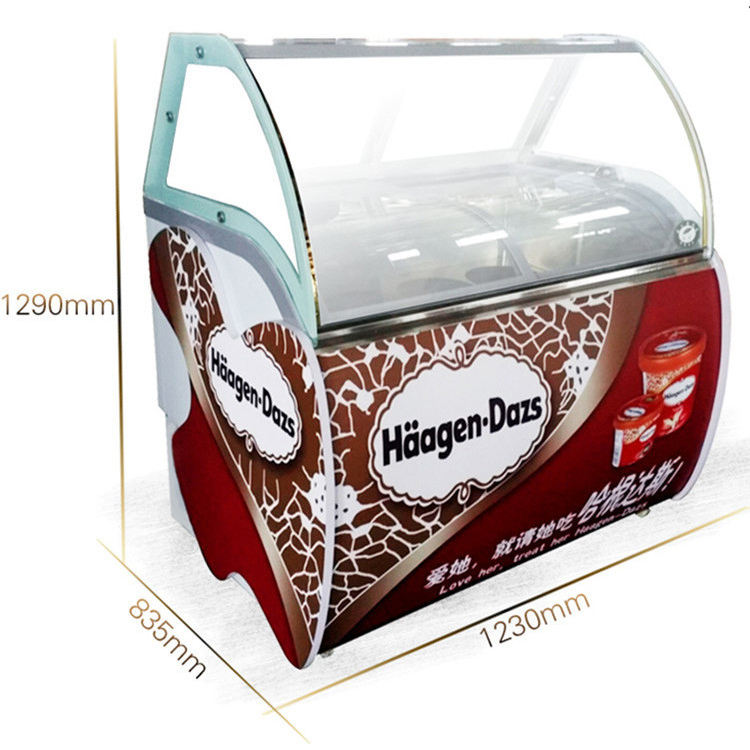 Commercial Chest Freezer - QDMECH IJsdisplay Vrieskist Commerciële Vitrine voor