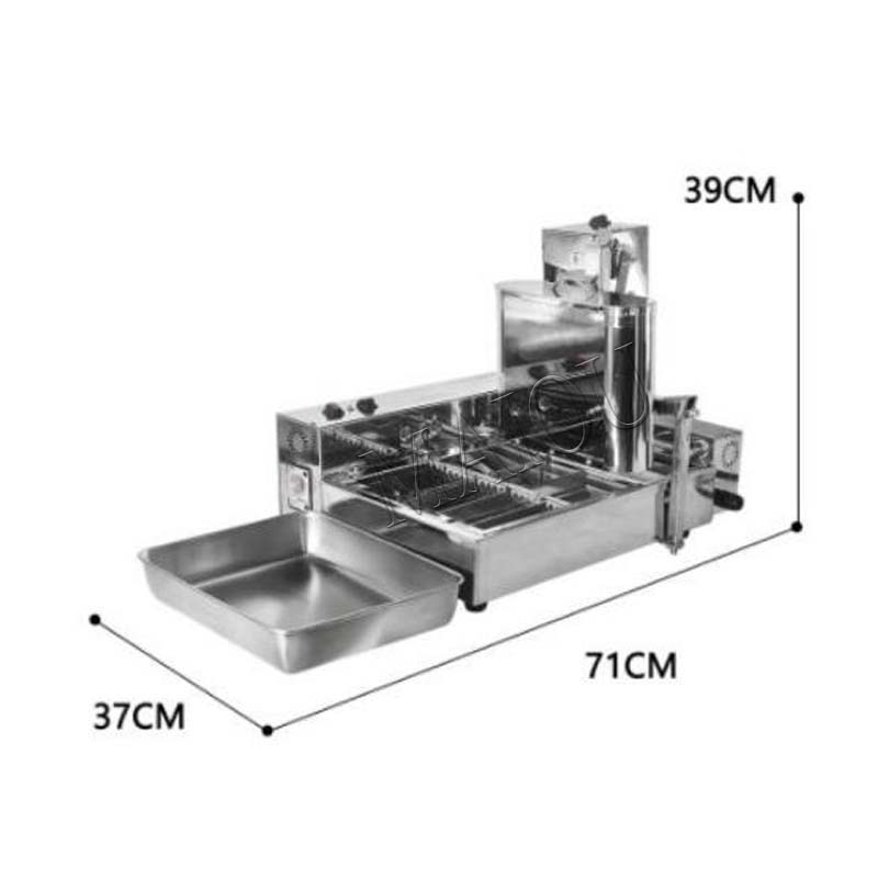 5.5L Hopper Commerciële 4 Rije - Donut Making Machine recensie en prijs