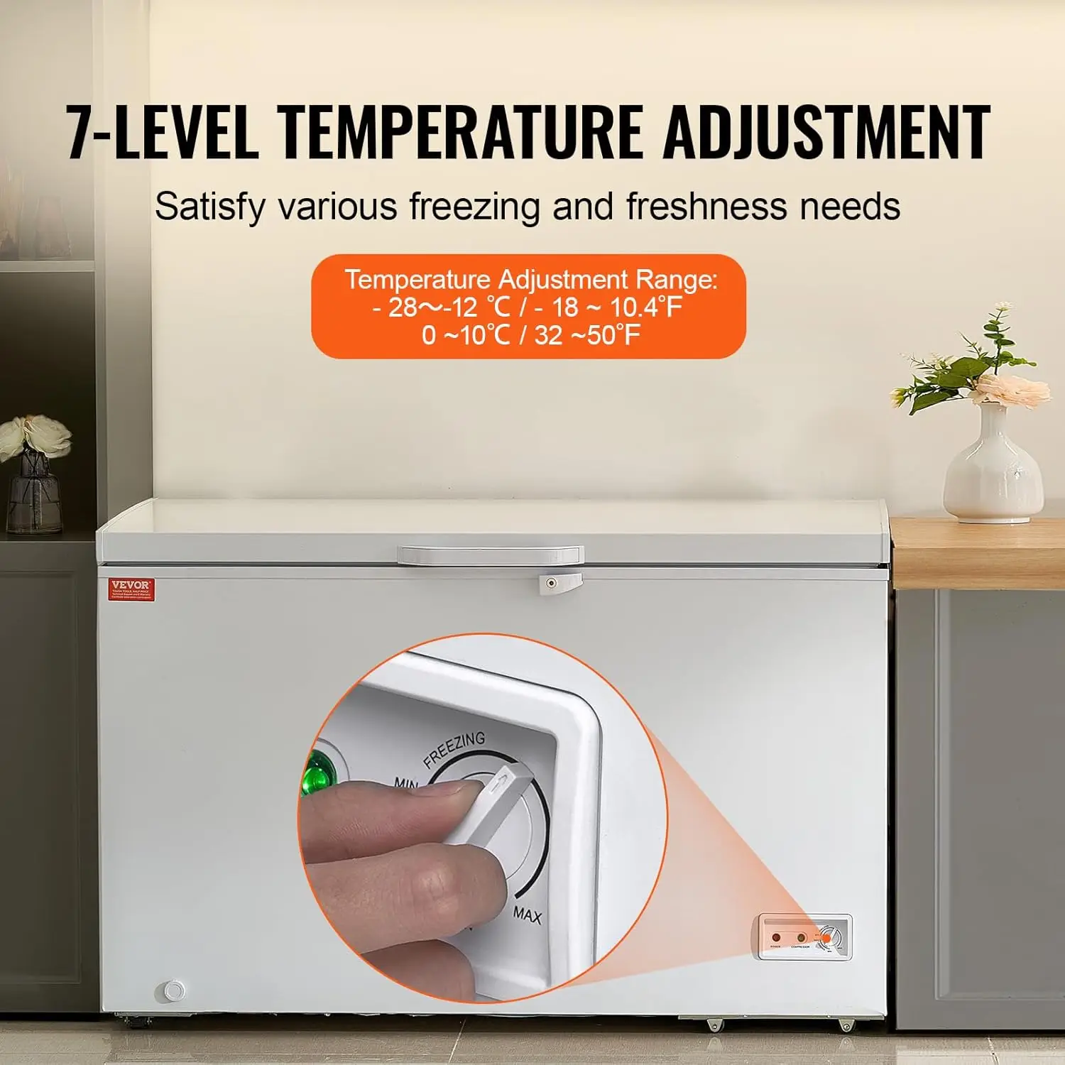Diepvrieskist, 12,8 Cu.ft / 34 - Commercial Chest Freezer recensie en prijs