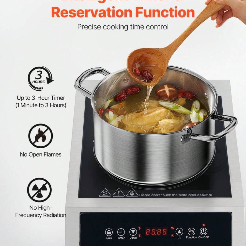 Draagbare kookplaat, 1800W com - Induction Cooker Commercial recensie en prijs