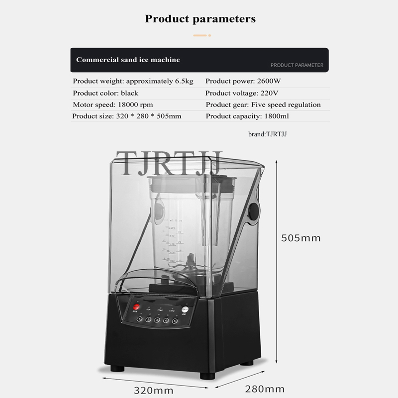 Commerciële stille ijsblender  - Commercial Blender Heavy Duty recensie en prijs